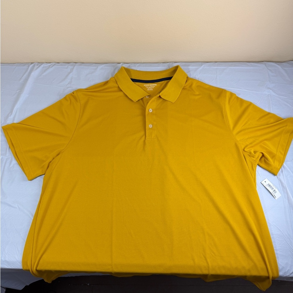 Amazon Essentials Mustard Men's Polo‎ Shirt